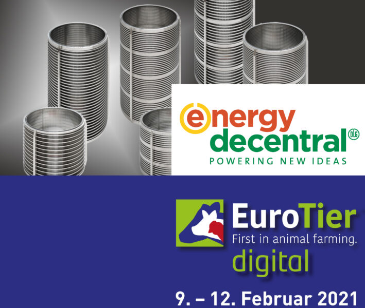 Messe Banner mit Termin der EuroTier und EnergyDecentral Online